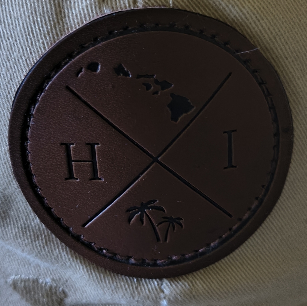 NWOT Robin Ruth Embroidery Hawaii Island Cap Design Beige One Size Casual Outing - Picture 6 of 10